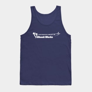 Lockheed Martin Skunk Works Logo (white) Tank Top